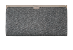 Glitter Clutch, Leather, Silver, MII, DB/B, 2*
